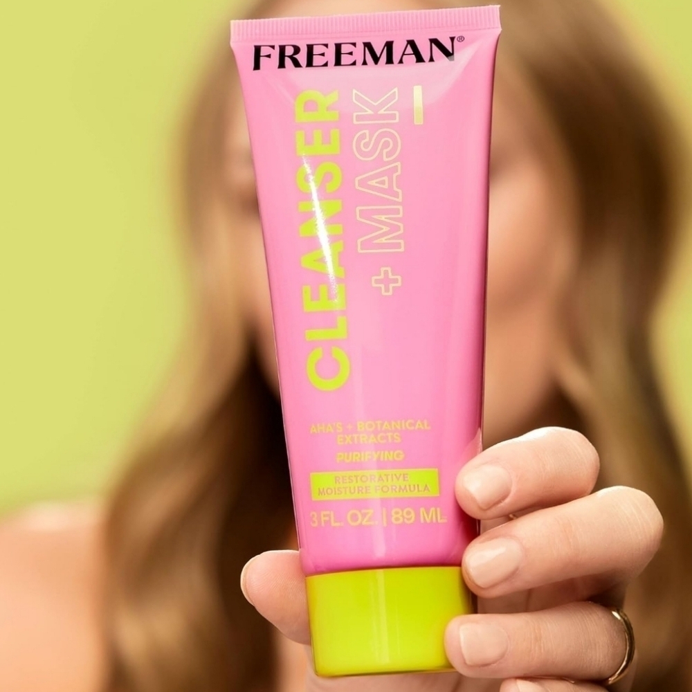 Freeman Cleanser and Mask Purifying Wash Mask Vegan NWT